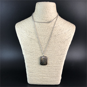 Подвеска из мохового агата «Осень», Россия , 2000-е гг. 001832 - фото 20661