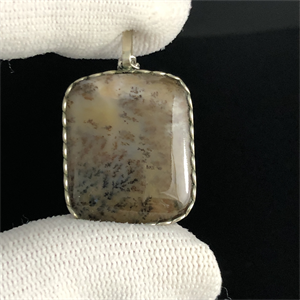 Подвеска из мохового агата «Осень», Россия , 2000-е гг. 001832 - фото 20662