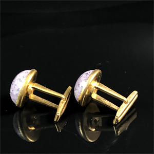 Чешские запонки с художественным стеклом, 1970-е гг. 001829 - фото 20820