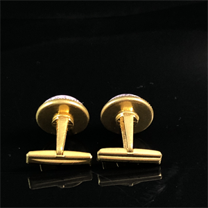 Чешские запонки с художественным стеклом, 1970-е гг. 001829 - фото 20821