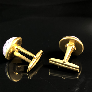 Чешские запонки с художественным стеклом, 1970-е гг. 001829 - фото 20822