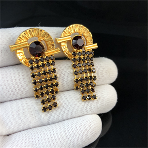 Чешские клипсы «Гранат», ЧССР, 1980-е гг. 001871 - фото 20831