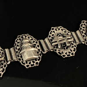 Винтажный чешский браслет, 1970е гг 001890 - фото 21052