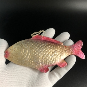 Советская ёлочная игрушка «Рыбка», объёмный картонаж, СССР, 1950-е гг. 001895 - фото 21143