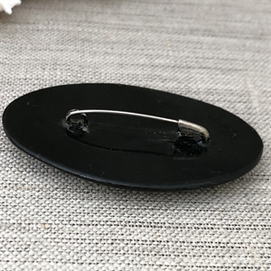 Винтажная лаковая брошь-миниатюра «Рябинушка», Мстёра, СССР, 1980-90 гг. 001339 - фото 2116