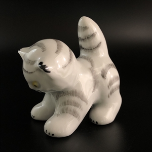 Статуэтка «Котёнок», Вербилки, фарфор, СССР, 1970-е гг. 001903 - фото 21270