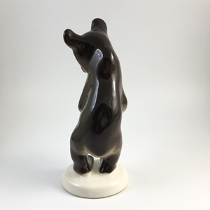 Статуэтка «Медвежонок бурый стоящий», ЛФЗ, фарфор, СССР, 1960-е гг. 001917 - фото 21642