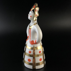 Статуэтка «Матрешка-невеста», Дулево, фарфор, СССР, 1980-е гг 001919 - фото 21668