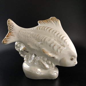 Статуэтка «Карп», Дулёво, фарфор, СССР, 1955-й г. 001921 - фото 21711