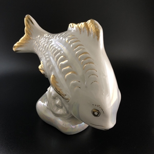 Статуэтка «Карп», Дулёво, фарфор, СССР, 1963-й г. 001922 - фото 21719