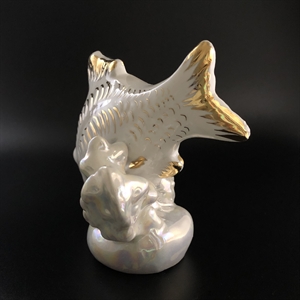 Статуэтка «Карп», Дулёво, фарфор, СССР, 1963-й г. 001922 - фото 21722