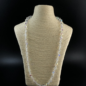 Чешские бусы с покрытием Aurora Borealis, 53 см, 1980-е гг. 001927 - фото 21776