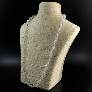 Чешские бусы с покрытием Aurora Borealis, 53 см, 1980-е гг. 001927 - фото 21777