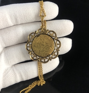 Чешская подвеска на цепочке «Камея», 1970-е гг. 001928 - фото 21792