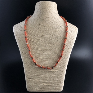 Чокер из антикварного природного рубленого коралла 001929 - фото 21798