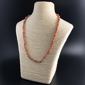 Чокер из антикварного природного рубленого коралла 001929 - фото 21800