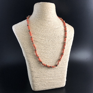 Чокер из антикварного природного рубленого коралла 001929 - фото 21801