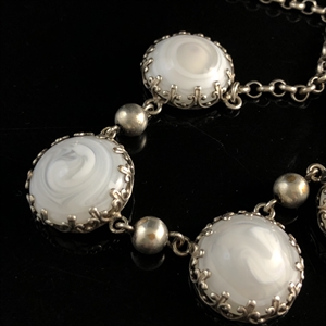 Колье со вставками из художественного стекла, Франция, 1960-е гг. 001930 - фото 21823