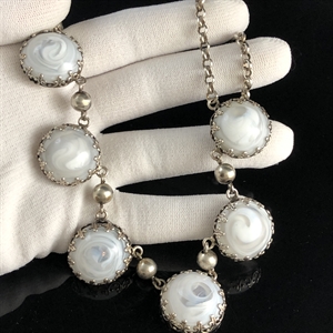 Колье со вставками из художественного стекла, Франция, 1960-е гг. 001930 - фото 21826