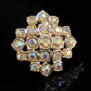 Винтажная чешская брошь «Aurora Borealis», 1970-е гг. 001936 - фото 21923