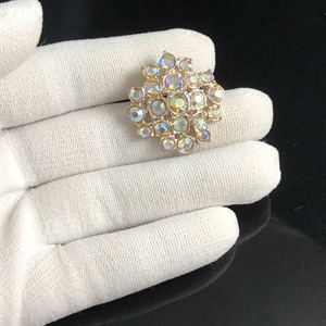 Винтажная чешская брошь «Aurora Borealis», 1970-е гг. 001936 - фото 21924