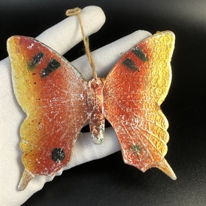 Советская ёлочная игрушка «Бабочка», объёмный картонаж, СССР, 1960-е гг. 001950 - фото 22157