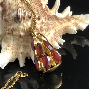 Чешский кулон на цепочке «Ёлочка», 1970-е гг. 001959 - фото 22296