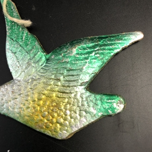 Советская ёлочная игрушка «Утка», объёмный картонаж, СССР, 1950-е гг. 001968 - фото 22460