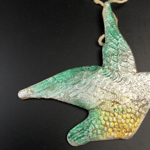 Советская ёлочная игрушка «Утка», объёмный картонаж, СССР, 1950-е гг. 001968 - фото 22461