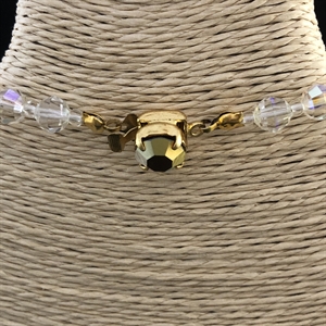 Чешские бусы с покрытием Aurora Borealis, 63 см, 1980-е гг. 001973 - фото 22543