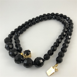 Чешские бусы из гранёного стекла, 57 см, 1970-е гг. 001984 - фото 22726