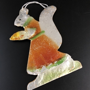 Советская ёлочная игрушка «Белочка», объёмный картонаж, СССР, 1950-е гг. 001985 - фото 22744