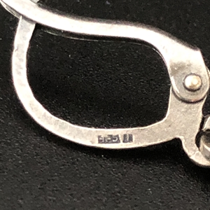 Серьги «Овал», завод «Красная Пресня» , СССР, 1980-е гг. 001989 - фото 22802