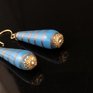 Серьги «Капля», Чехословакия, 1960-е гг. 001992 - фото 22847