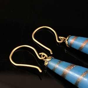 Серьги «Капля», Чехословакия, 1960-е гг. 001992 - фото 22848