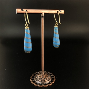 Серьги «Капля», Чехословакия, 1960-е гг. 001992 - фото 22851