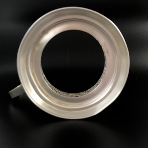 Подстаканник «Скань», Промартель Мстёра, мельхиор, серебрение, СССР, 1968 год 001998 - фото 23001