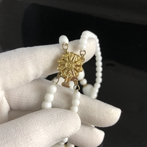 Чешские бусы из молочного стекла, 1970-е гг. 002000 - фото 23033