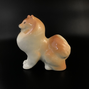 Статуэтка ЛФЗ «Шпиц», фарфор, СССР, 1960-е гг. 002001 - фото 23045