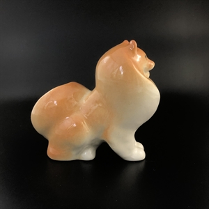 Статуэтка ЛФЗ «Шпиц», фарфор, СССР, 1960-е гг. 002001 - фото 23047