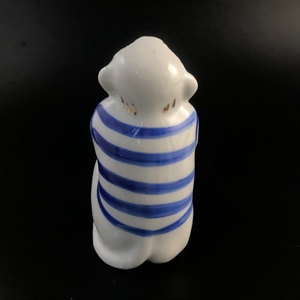 Статуэтка «Обезьянка в тельняшке», Дулёво, фарфор, Россия, 1991-й г. 002006 - фото 23121