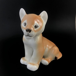 Статуэтка «Львенок», фарфор, СССР, ЛФЗ, 1980-е гг. 002011 - фото 23188