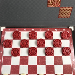 Шашки, СССР, дорожный набор на магнитах, 1980-е гг. 002014 - фото 23234