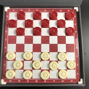 Шашки, СССР, дорожный набор на магнитах, 1980-е гг. 002014 - фото 23235