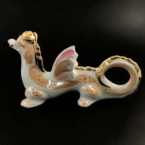 Статуэтка «Дракон», Дулёво, фарфор, СССР, 1987 г. 002018 - фото 23324