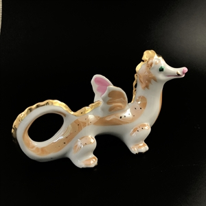 Статуэтка «Дракон», Дулёво, фарфор, СССР, 1987 г. 002018 - фото 23326