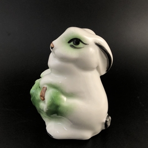 Статуэтка «Заяц с овощами», Дулёво, фарфор, СССР, винтаж 002023 - фото 23394