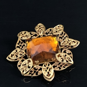 Винтажная чешская брошь «Ажур», 1960-е гг. 002030 - фото 23507