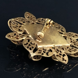 Винтажная чешская брошь «Ажур», 1960-е гг. 002030 - фото 23510