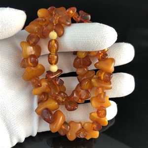 Детские фигурные бусы из природного янтаря, 34 см , Калининград, СССР, 1980-е гг. 001803 - фото 2357